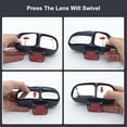 thumbnail image 2 of Espejo retrovisor de ángulo amplio para coche, espejo retrovisor 2 en 1 con ángulo ajustable, espejo auxiliar para coche, SUV, RV, izquierda, 1 unidad, 2 of 5