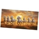 thumbnail image 3 of Pintura de caballo, obra de arte, artesanía, decoración de pared, impresión para sofá, fondo, dormitorio, estilo I 60X30CM, 3 of 6