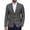 Charcoal Grey Navy Plaid, variant on COOFANDY Mens Plaid Sport Coats, Two Button Lightweight Casual Blazer Stylish Suit Jacket for Daily Wedding
