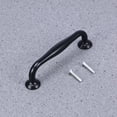thumbnail image 3 of Flat Black Modern Door Knob Solid Two Holes Cabinet Handle Drawer Pulls for Home Kitchen, 3 of 6