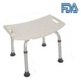 thumbnail image 2 of FCH Shower Bench Bathtub Stool Seat for Elderly White, 2 of 9