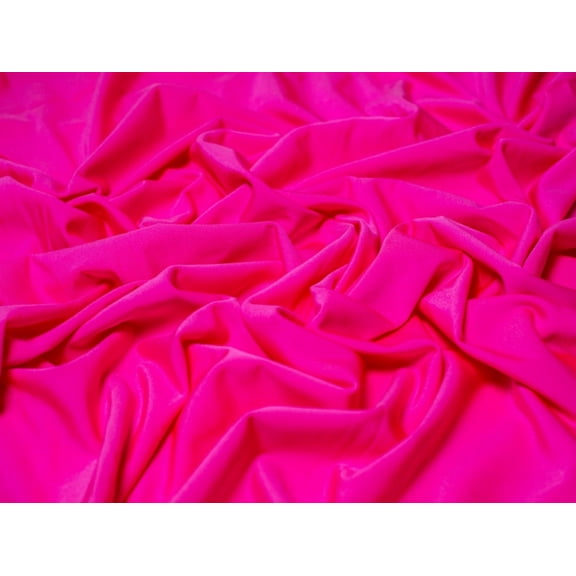 Minerva Activewear Lycra Stretch Knit Fabric Fluorescent Pink - per yard