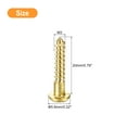 thumbnail image 2 of Wood Screws M3 x 20mm Slotted Round Head Brass Self-Tapping Screw WoodWorking Screw 25 Pcs, 2 of 6