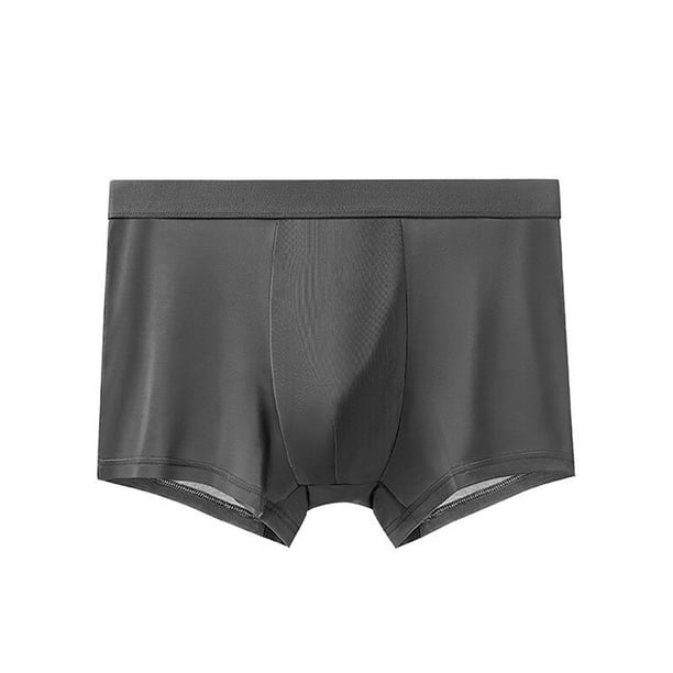 Ropa interior Sexy para hombre, Bóxer largo y suave de algodón, calzoncillos con bolsa 3D