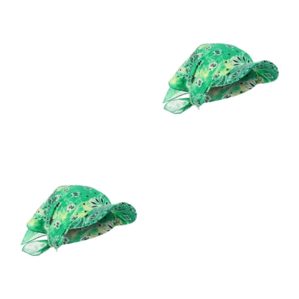 Jumpingount Gorra de béisbol con estilo Actividades al aire libre Casual Comfort Bandana Bufanda Gorras Mujer Bufanda Gorra Bufanda Sombrero verde verde 2piezas