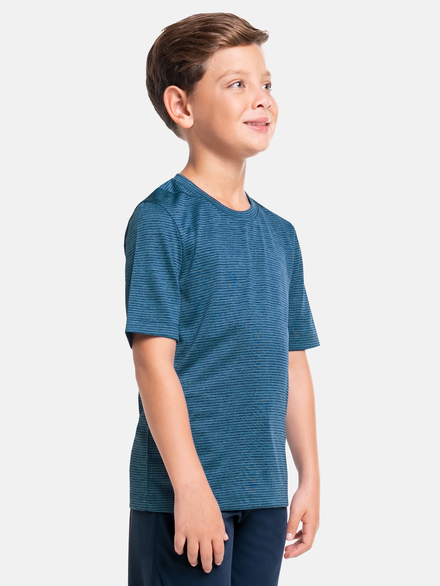 Athletic Works Boy's Short Sleeve Core Active T-Shirt 2-Pack, Sizes 4-18 & Husky