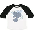 thumbnail image 3 of Inktastic Cute Manatees with Bubbles Boys or Girls Toddler T-Shirt, 3 of 5
