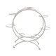 thumbnail image 4 of Soporte de bola de cristal Hugo Base de Metal Plata, 4 of 10