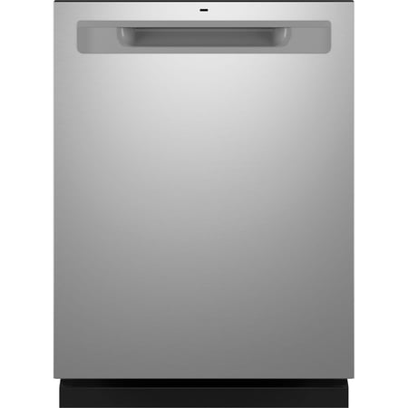 GE - 24" Top Control Built-In Plastic Tub Dishwasher with 3rd Rack, Bottle Jets and 50 dBA - Stainless Steel