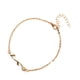 thumbnail image 2 of Aloy Anklet Creative Beautiful Simple Toble Chain Ornament Exquisito Faits Accessory Girl Joyería para decoración dorada Inevent AP009277-01, 2 of 7