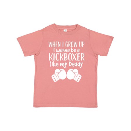 

Inktastic Kickboxing Future Kickboxer Like Daddy Gift Toddler Boy or Toddler Girl T-Shirt