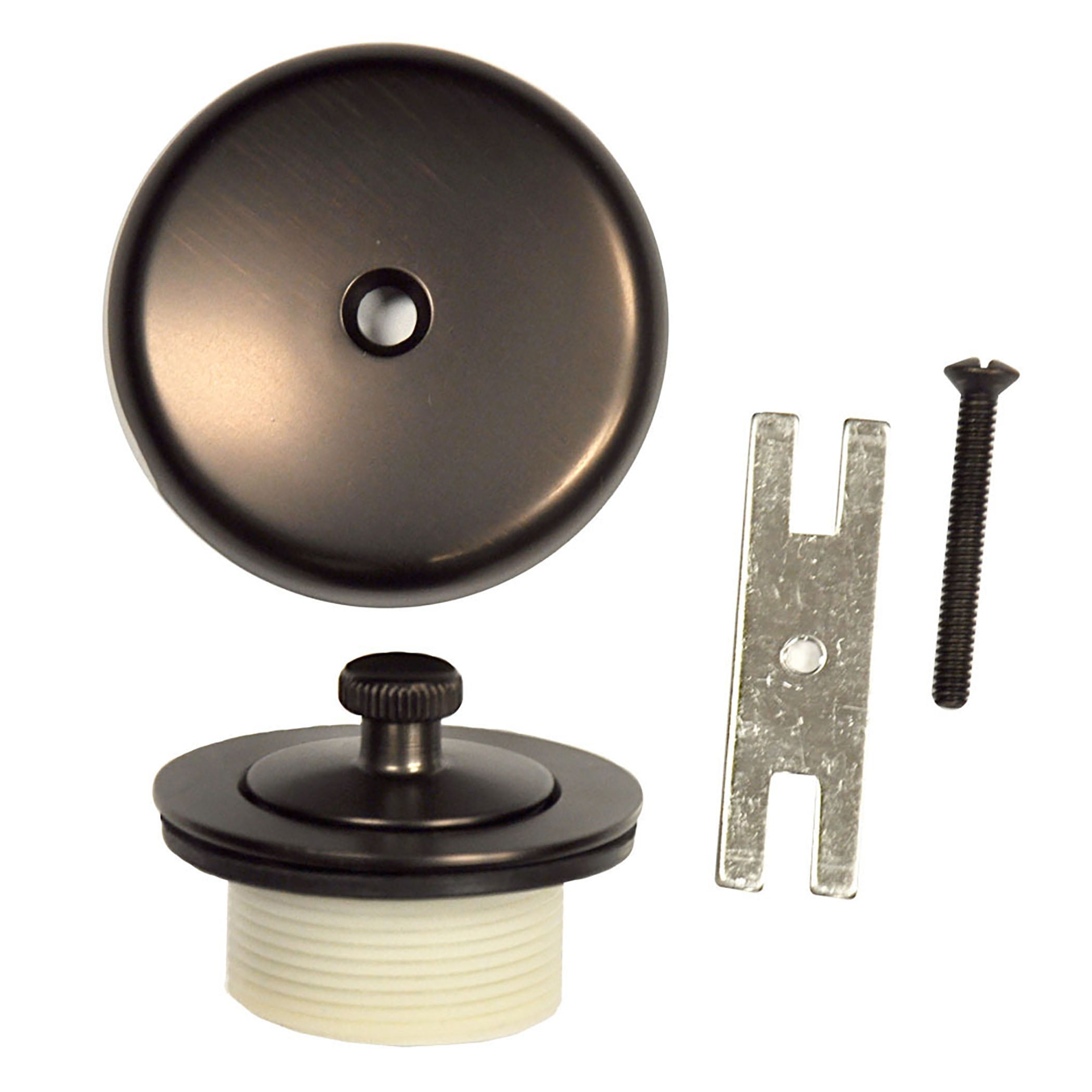 Danco Polished Brass Overflow Plate and Lift and Turn Stopper Kit  #89238 