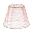 thumbnail image 1 of Pantalla de Lámpara de Malla Uxcell, Pantalla de Lámpara Colgante Industrial Retro Plegable para Bombilla E26/E27, Oro Rosa, 1 of 6