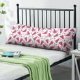 thumbnail image 2 of Watermelon Body Pillow Cover - Soft & Breathable, Hidden Zipper, 20"x54", Tropical Fruit Print - Perfect Summer Gift for Watermelon Lovers, Side Sleepers & Beach House Decor, 2 of 7