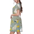 thumbnail image 2 of Disketp Cute Farm Birds para Vestido de Manga Corta para Mujeres, Vestidos de Verano para Mujeres, Casual y Holgado para la Playa, 2 of 6