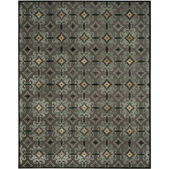 SAFAVIEH Martha Stewart Kader Floral Area Rug, Anthracite, 8' x 10'