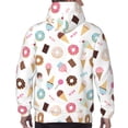 thumbnail image 5 of Hoodies for Men - Cartoon Donut Ice Cream Candy Long Sleeve Comfrt Men'S Fashion Hoodies & Sweatshirts, Sweatshirts for Men Hoodies Pullover Clothing Clothes with Pouch, 5 of 7