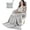 Grey, variant on Tirrinia 4-in-1 Travel Blanket Luxurious Premium Micro Fleece Lightweight 40” x 60” Grey