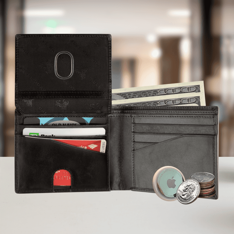 Bull Guard Mens RFID Blocking Bifold Wallet, Black photo 4