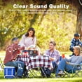thumbnail image 2 of Portable Am Fm Radio, Compact Personal Radio, Transistor Radio with Loud Speaker, Digital Time Display, Battery Operated or DC USB, Clear Dial, Headphone Jack, Perfect for Indoor, Outdoor Use- Black, 2 of 7