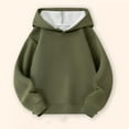 thumbnail image 5 of Blusa con capucha de manga larga para niñas y niños, primavera y otoño, sudadera con capucha de manga larga de color liso, top versátil de moda, abrigo con capucha para hombres y mujeres, sudadera con, 5 of 5