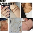 thumbnail image 4 of 2Yard Golden Brass Chain Twisted Chain Necklace Textured Oval Link Chains Cable Link Chain Jewelry Making Chains with Card Paper for DIY Necklace Bracelet Making, 4 of 6
