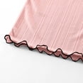 thumbnail image 5 of Fengqque Girl's T-shirt Summer Short Sleeve Tops Bow Lettuce Trim Crew Neck Shirts Loose Fit Casual Basic Tees Pink 1-2 Years, 5 of 7