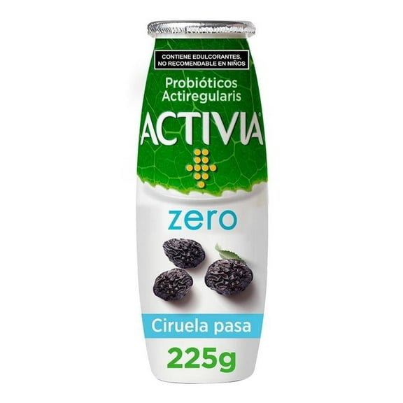 Alimento lácteo fermentado Activia ciruela pasa sin azúcar 225 g