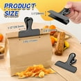 thumbnail image 3 of 12 Pack Chip Clips, Stainless Steel Bag Clips for Food - Keep Snacks Fresh, Strong Grip Chip Clips Bag Clips Food Clips, Perfect for Kitchen and Office Supplies -3 Inches, Gold, 3 of 4