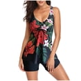 thumbnail image 2 of TIMIFIS Women's Ruffle Bikini Swimsuit High Waisted Bottom Plus Size Swimwear Tankini, 2 of 4