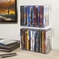thumbnail image 3 of Organizador de DVD StorI, apilable, de plástico transparente, con capacidad para 14 fundas, 3 of 9