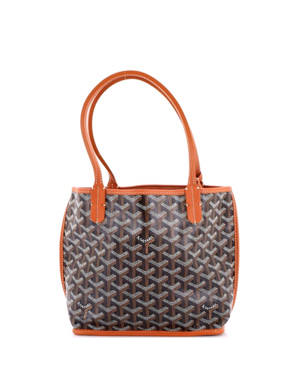 Pre-Owned Anjou Reversible Tote Coated Canvas Mini By Rebag