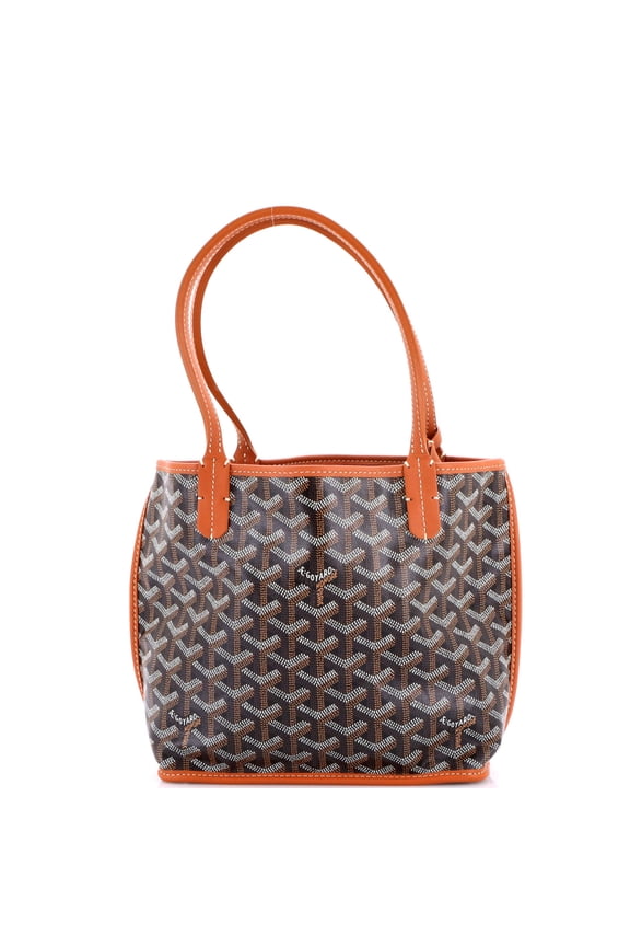 Pre-Owned Anjou Reversible Tote Coated Canvas Mini By Rebag