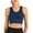 Blue, variant on FANNYC 1/2 Pcs High Impact Sports Bra For Women Mesh Openwork Bra Athletic Workout Tank Tops Longline Yoga Tops Stretch Padded Racerback Sports Bras For Running Active Gym Fitness
