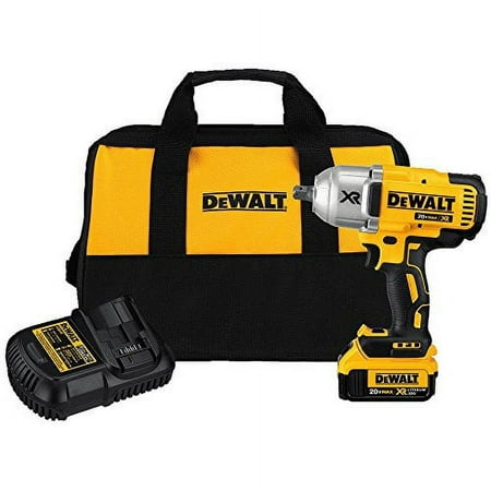

DEWALT 20V Max XR Impact Wrench Kit Brushless High Torque Detent Pin Anvil 1/2-Inch Cordless (DCF899M1)