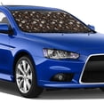 thumbnail image 4 of Haiem Pirate Skulls Car Windshield Sun Shade - Blocks UV Rays Sun Visor Protector, Sunshade to Keep Your Vehicle Cool, Universal Fit SUV Van Sedan-Medium, 4 of 7
