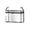 1-L, variant on Waterproof Book Storage Bag Multipurpose Clear Plastic Book Organiser Container with Top Opening and Handle for Desk