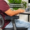 thumbnail image 3 of Mind Reader Air-Cloud Memory Foam Armrest Pads, Office & Gaming Chair Arm Rests, Elbow Support with Washable Cover, Black, 3 of 6