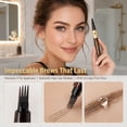 thumbnail image 5 of Waterproof 4‑Tip Microblading Eyebrow Pen, Long‑Lasting Smudge‑Proof Natural Hair‑Like Brow Makeup for Busy Women.( Brown 1Pcs), 5 of 7