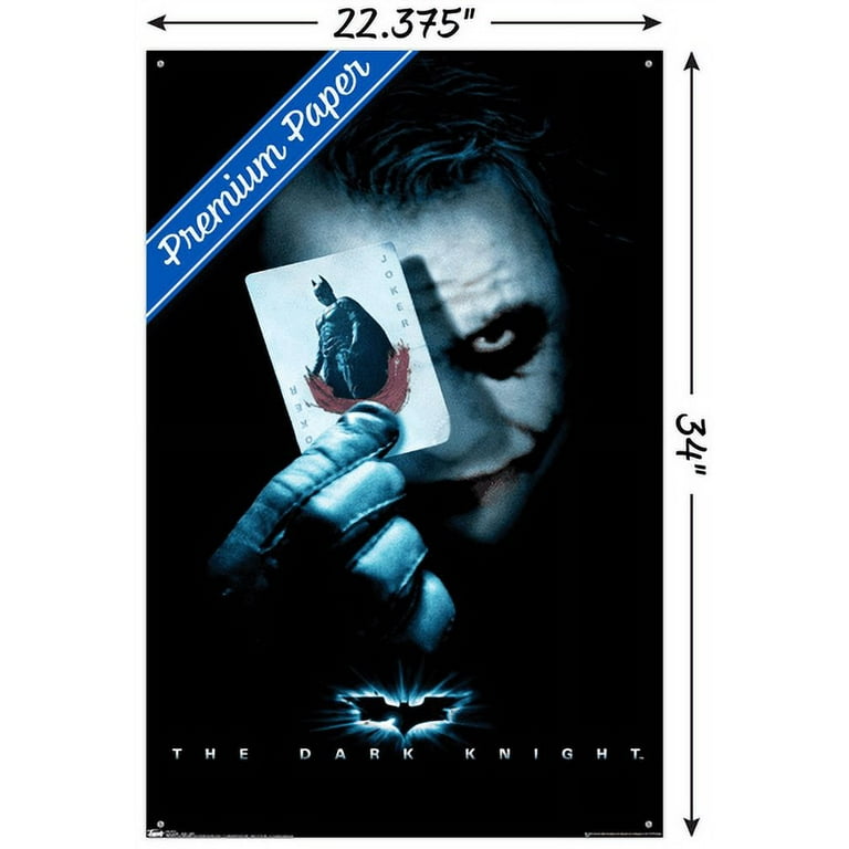 THE DARK KNIGHT ジョーカー シルクスクリーン ポスター DC Comics Movie - The Dark Knight - The Joker with Batman Playing