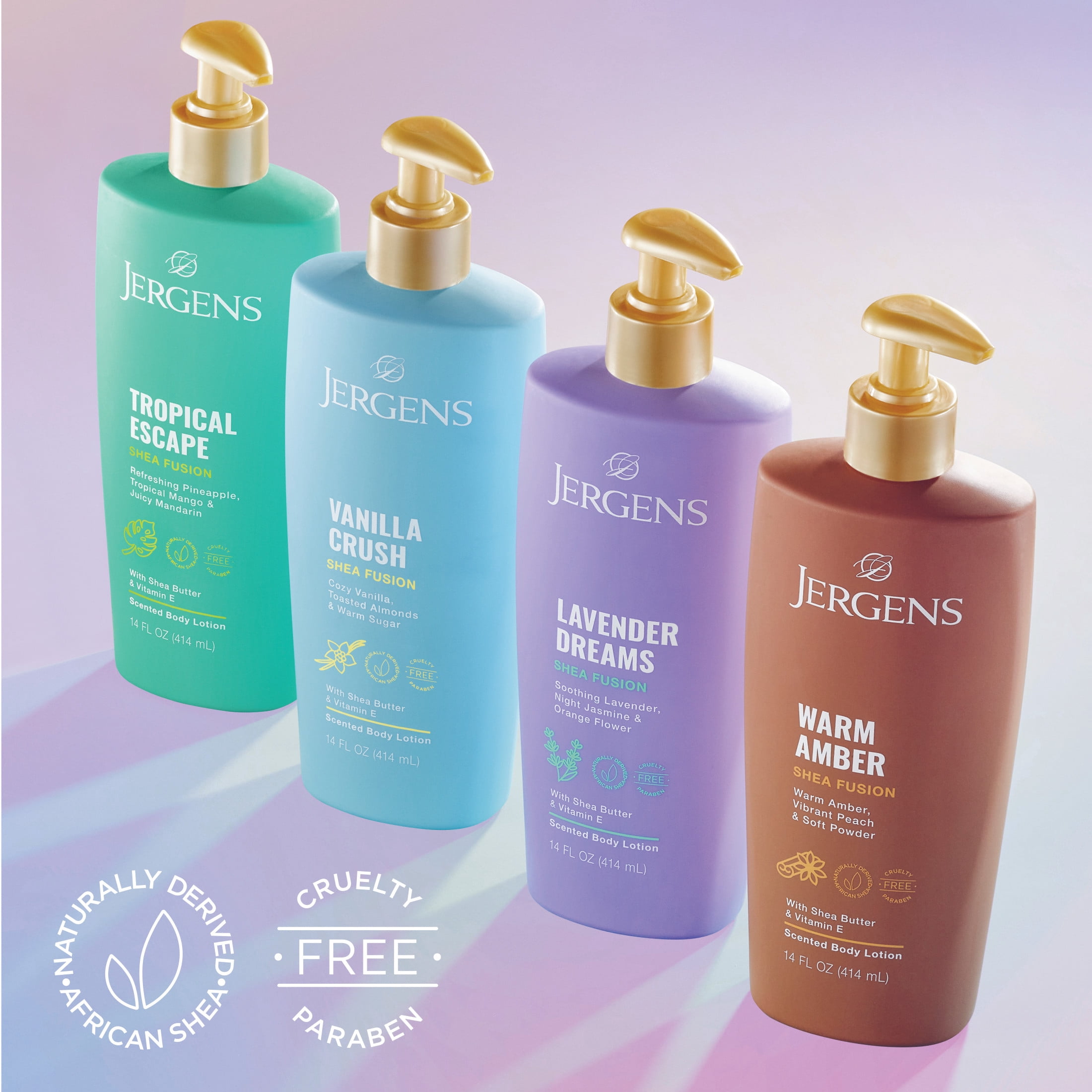 Jergens Shea Fusion Tropical Escape Scented Body Lotion, with Shea