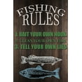 thumbnail image 2 of Allen, Kimberly 23x32 White Modern Wood Framed Museum Art Print Titled - Fishing Rules, 2 of 4