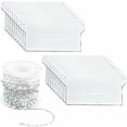 thumbnail image 1 of Dww-20 Pcs Stores Verticaux Poids Lattes Inférieures 89mm (3.5) X 10m Kit de Réparation de Store, Blanc, 1 of 5