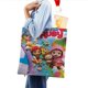 thumbnail image 4 of rainbow ruby Bolso de tela con estampado de lienzo para mujer, bolsa de compras reutilizable y estética, con cremallera interior, regalo para mujer,38*45cm., 4 of 6
