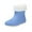 Sky Blue, variant on Dasayo Rain Ladies Boots Beige Waterproof Ankle Fall Flat Heel Slip on Booties Ladies Shoes 35