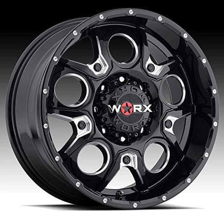 Worx 809BM Rebel Black Wheel Rim 18X9 - Walmart.com