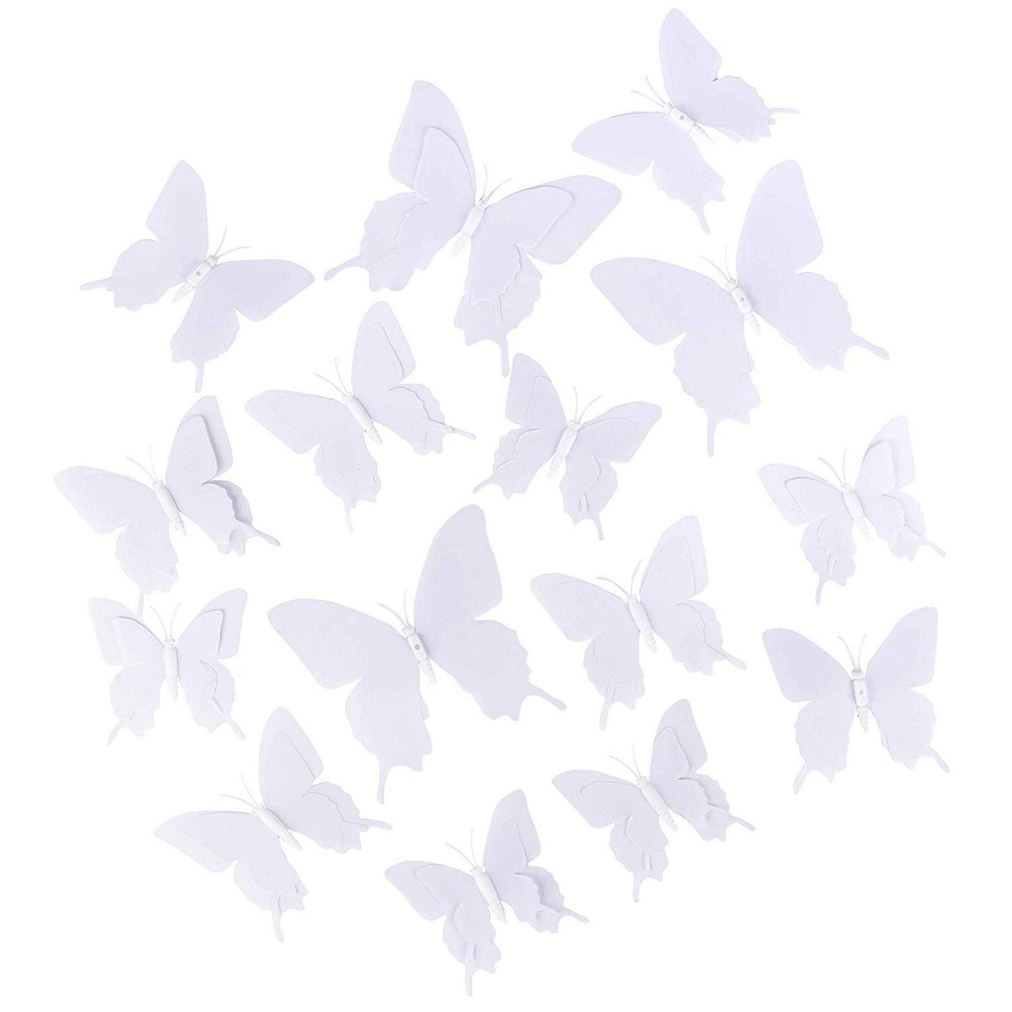 3d Butterflies 36 Pack Blank Butterfly Mural Craft