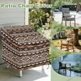 thumbnail image 3 of Renewold Patio Chair Covers Waterproof Dust Proof Stackable Patio Chair Covers Outdoor Lawn Patio Furniture Protection Fits up to 38"W x 38"D x 36"H, Southwest American Tribal Leopard Print, 3 of 7