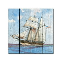 Trademark Fine Art 'Nautical Ships 2' Canvas Art by Jean Plout