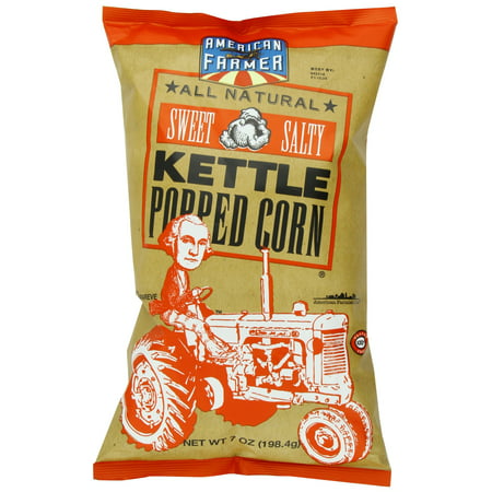 American Farmer Brand Kettle Popped Corn, Sweet and Salty, 7 (Best Kettle Corn Brand)